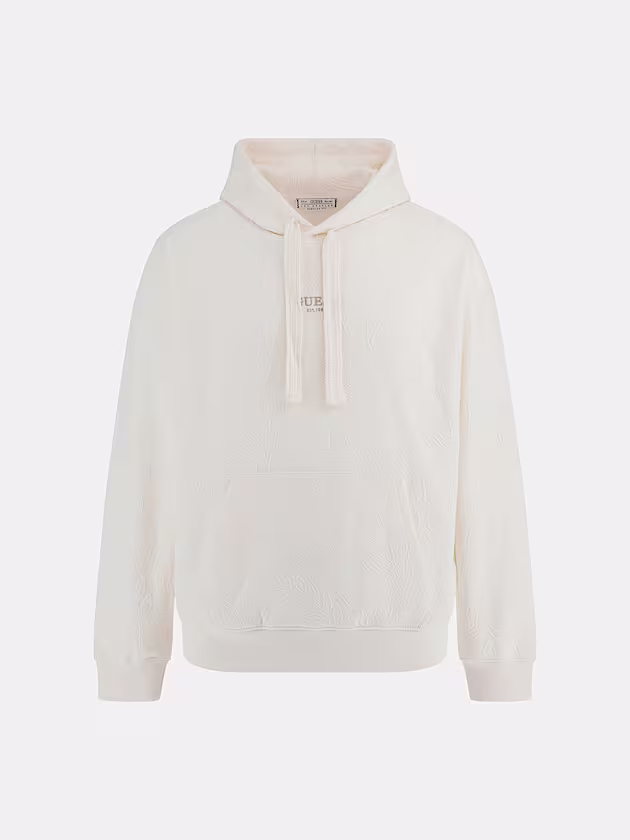 Jacquard logo hoodie sweatshirt - GUESS