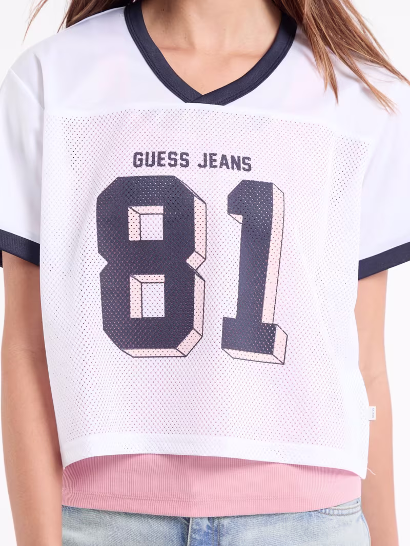 Boxy mesh t-shirt - GUESS