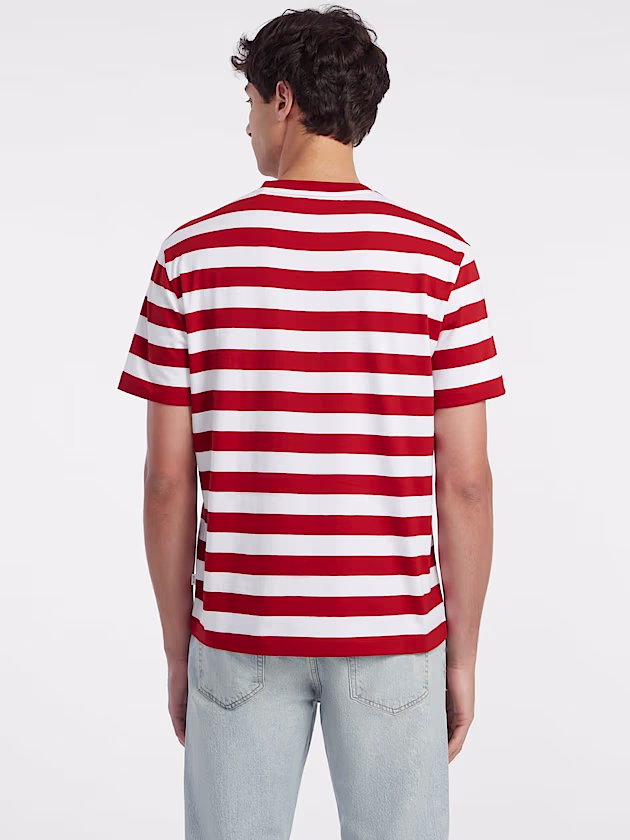 Striped Logo Tee - GUESS