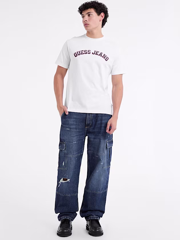 Crewneck Collegiate Tee - GUESS