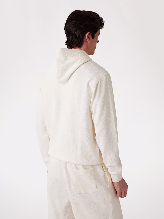 Jacquard logo hoodie sweatshirt - GUESS