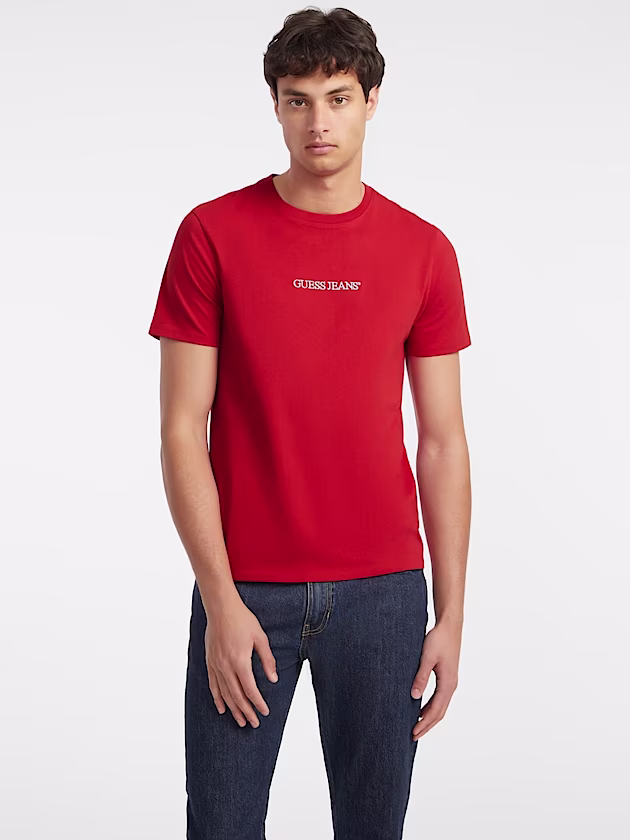 Slim Embroidered Logo Tee - GUESS