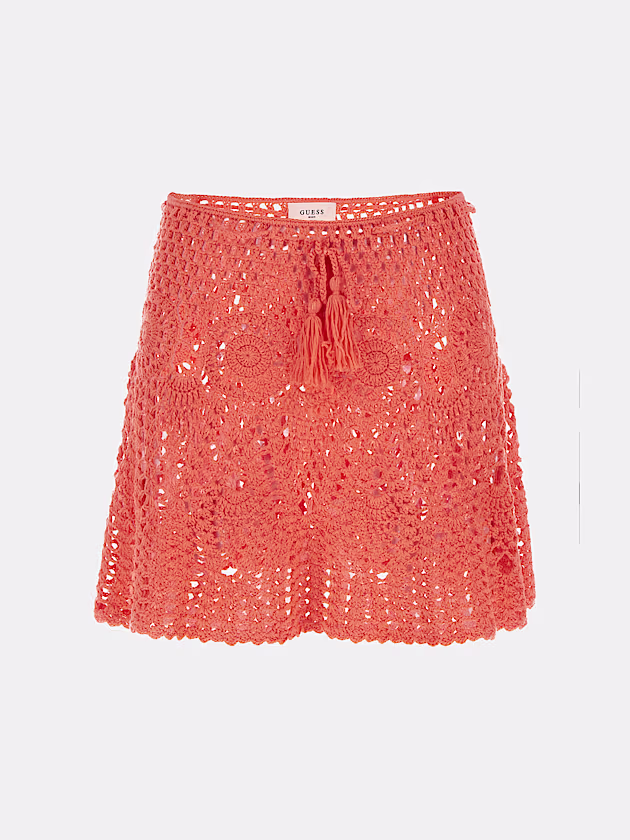 Crocheted mini skirt - GUESS