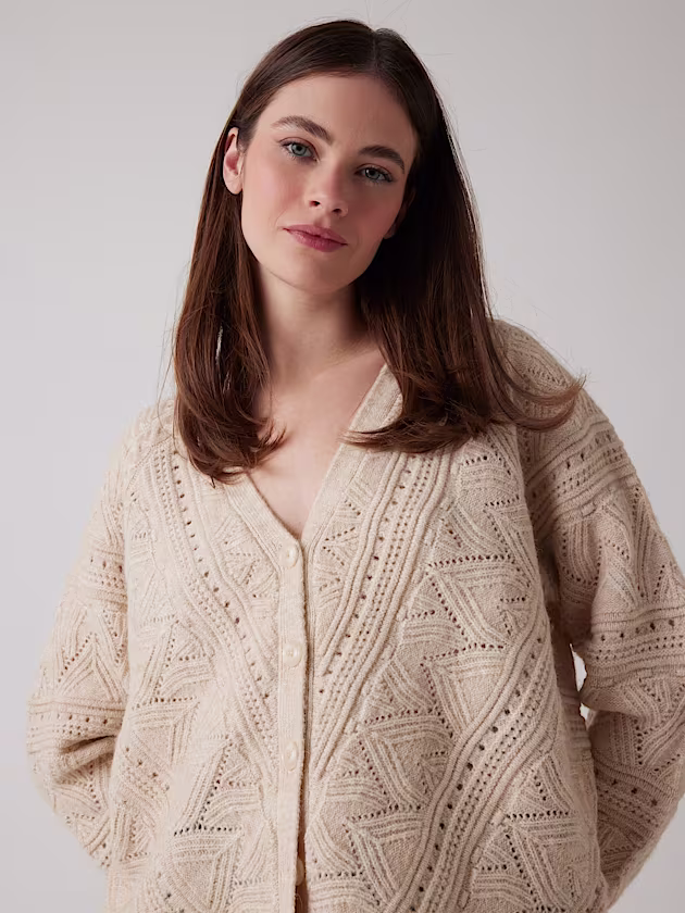 Alpaca wool-blend cardigan - GUESS