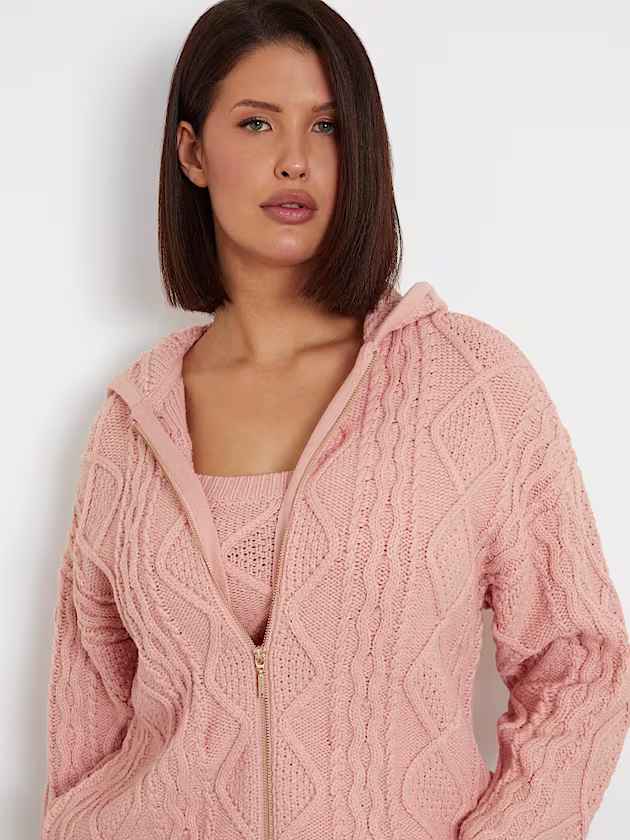 Hooded zip cardigan - GUESS