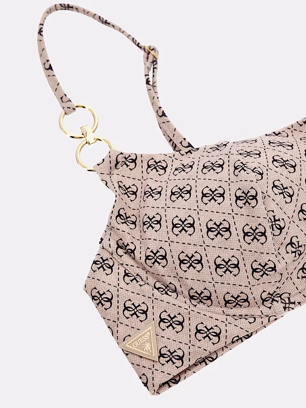 4G logo bralette bikini top - GUESS