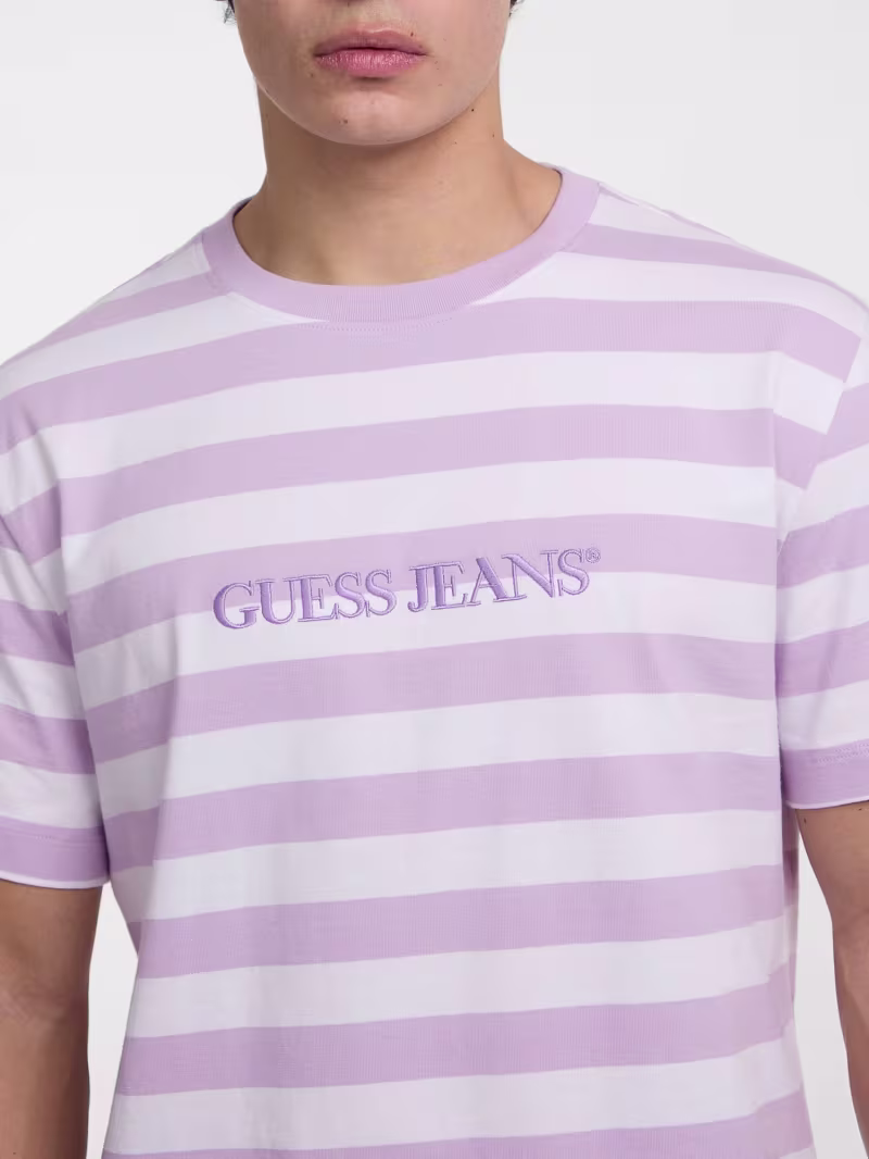 Striped Logo Tee - GUESS