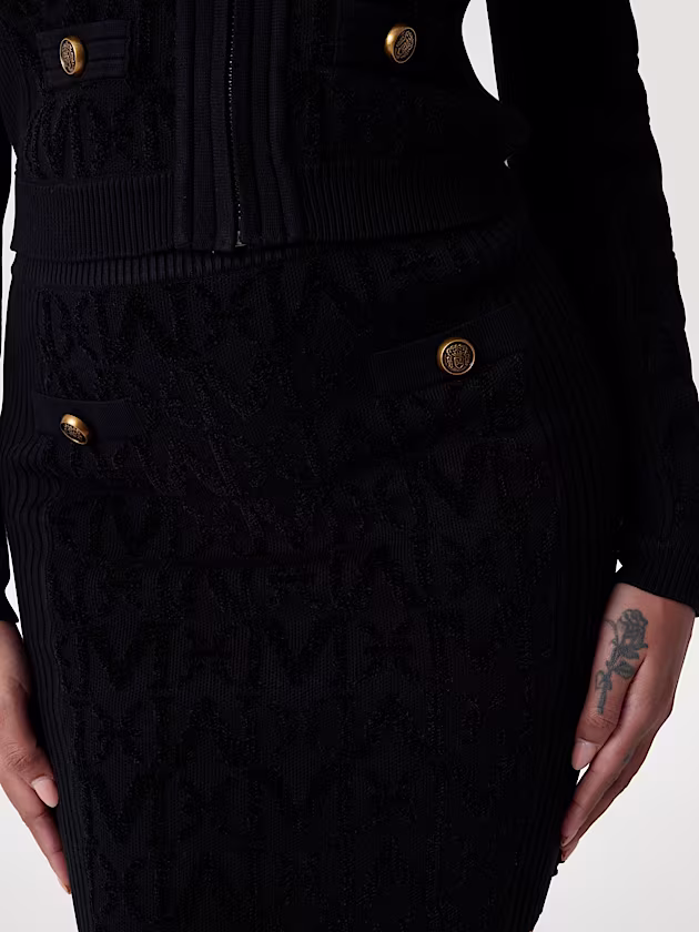 Marciano monogram sweater midi skirt - GUESS