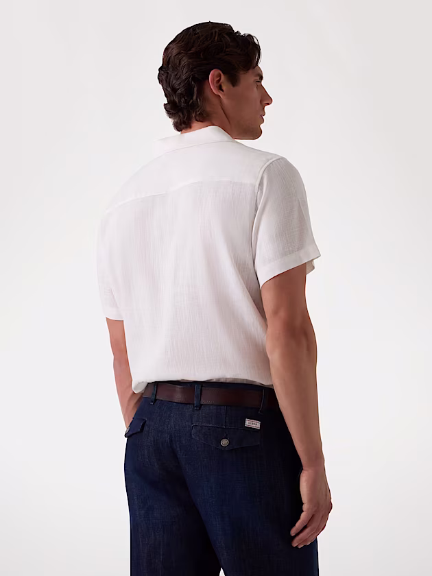 Linen-blend shirt - GUESS