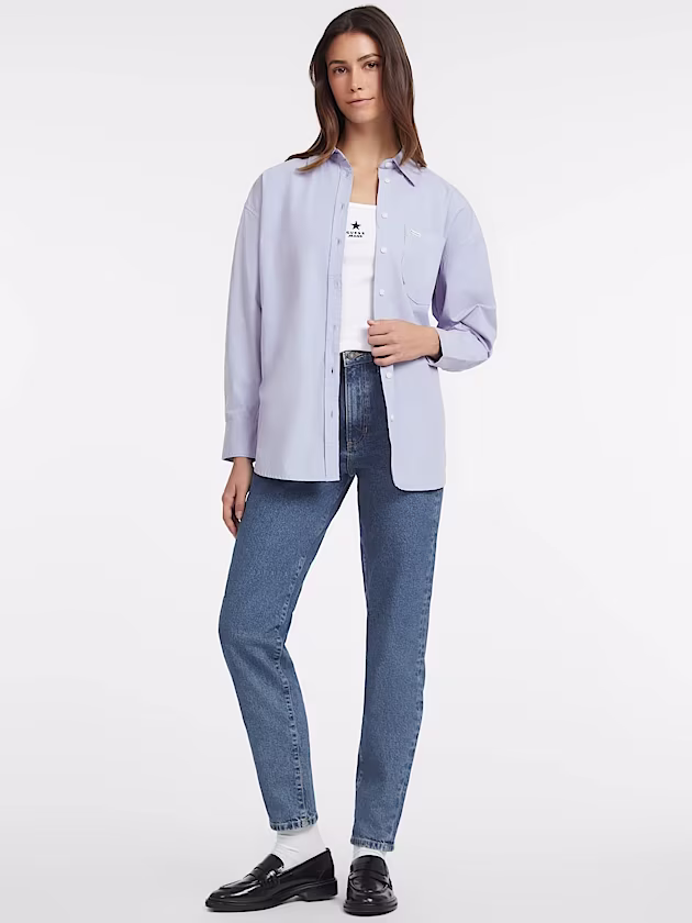 Oversized Long-Sleeve Pocket Shirt - GUESS