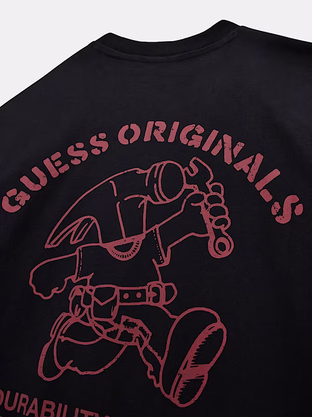 Carpenter Crewneck Tee - GUESS