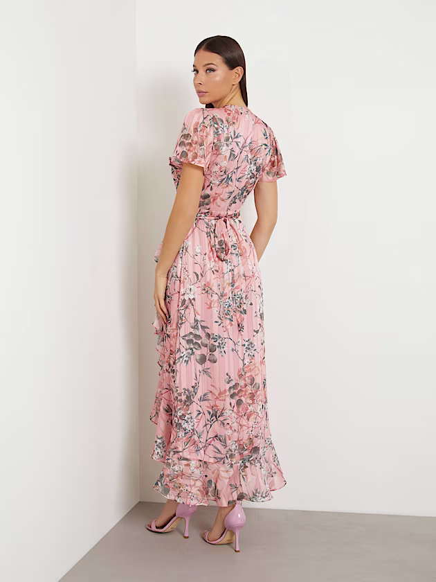 Floral print long dress - GUESS