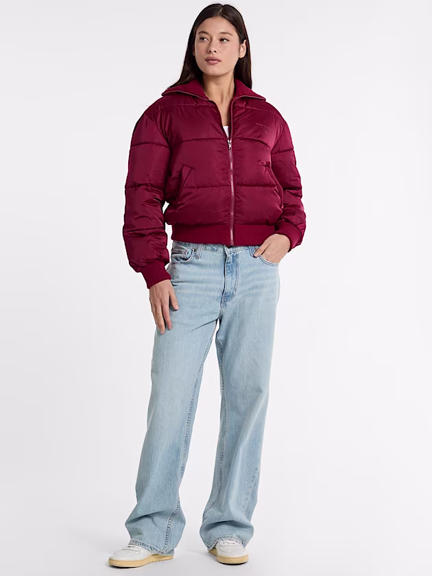 Satin puffer jacket - GUESS