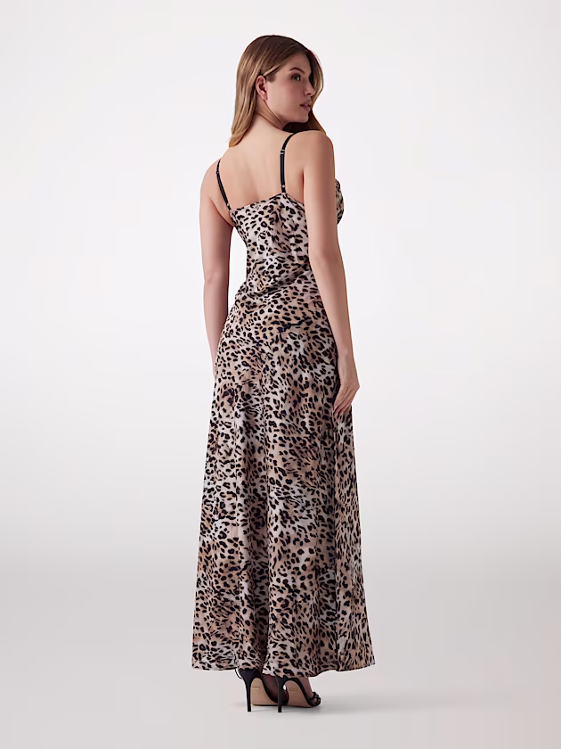 Long sateen slip dress - GUESS