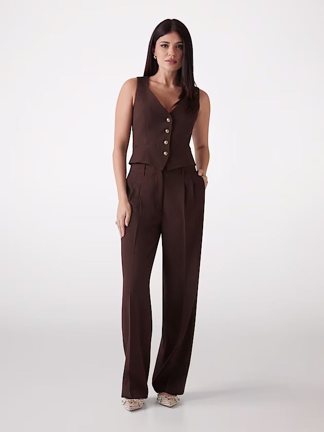 Tailored wide leg pant - GUESS