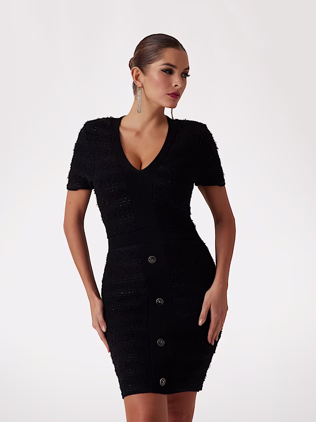 Marciano bouclé mini sweater dress - GUESS