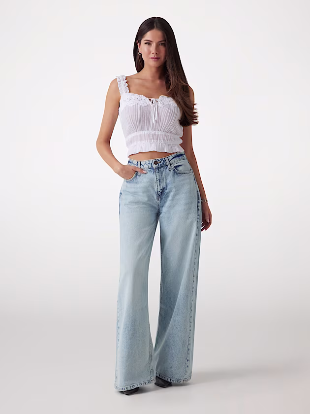 Lacy gauze top - GUESS