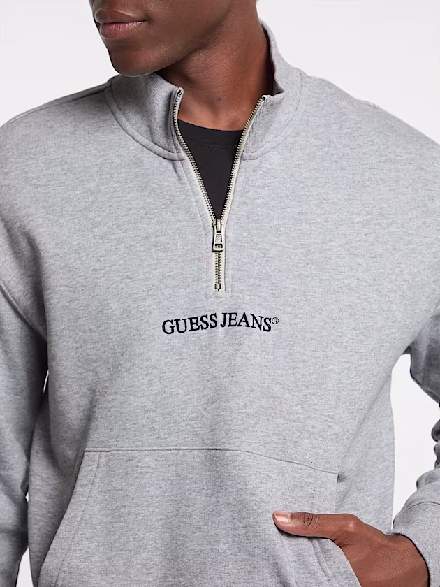 Half-Zip Logo Sweater - GUESS
