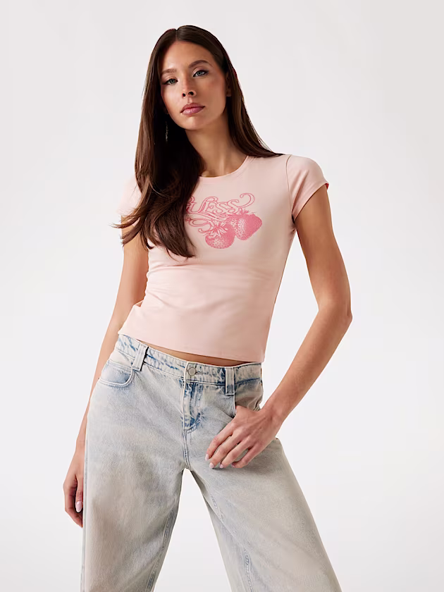 Front logo print T-shirt - GUESS