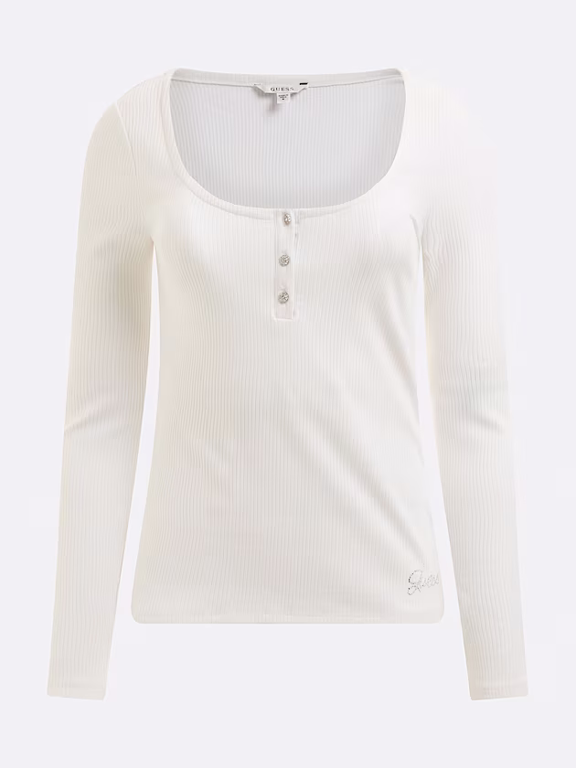 Jewel buttons top - GUESS
