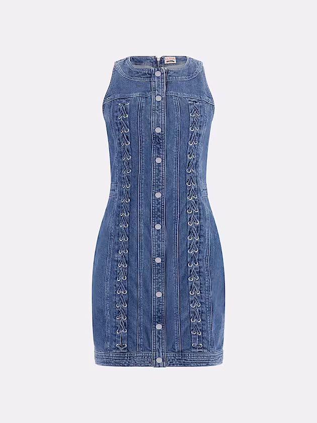Bodycon denim mini dress - GUESS