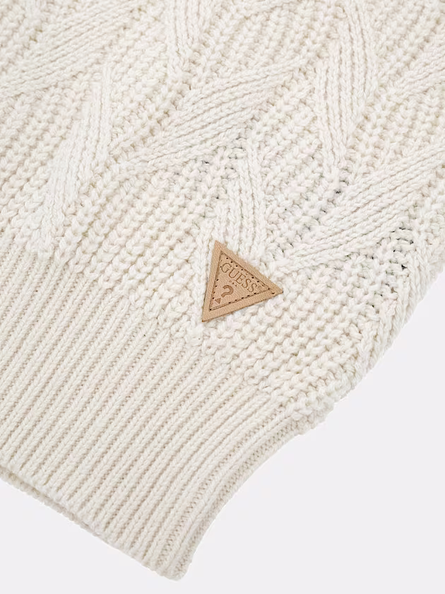 Crew neck wool blend sweater - GUESS