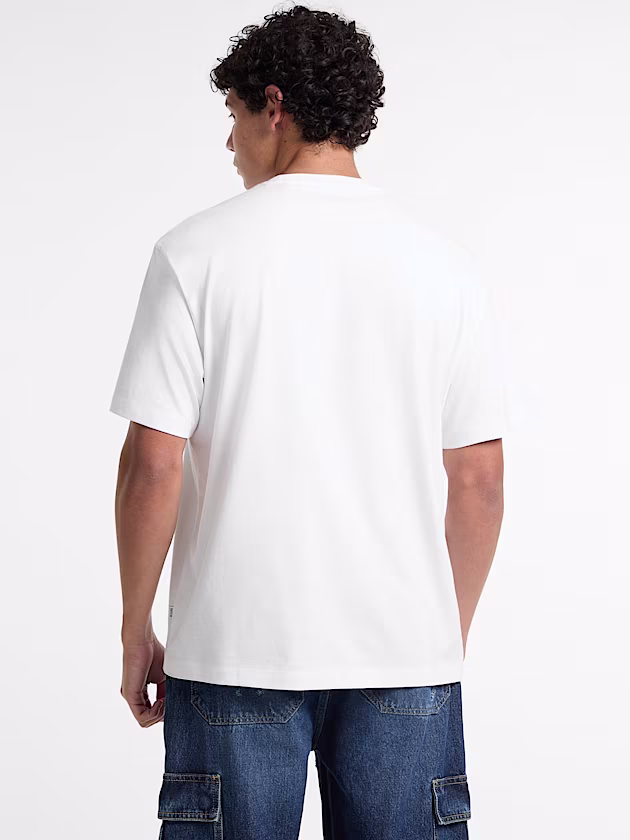 Crewneck Striped Tee - GUESS