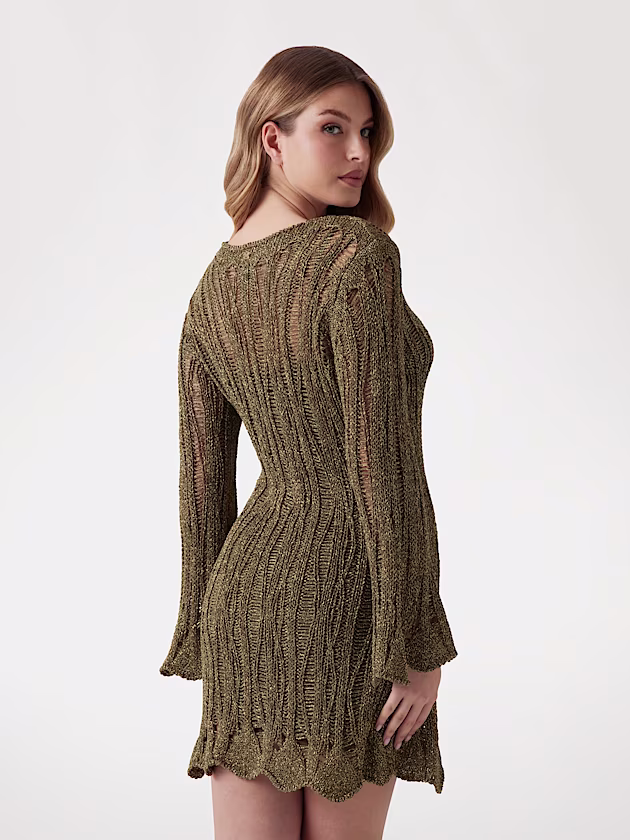 Marciano openwork knit mini dress - GUESS