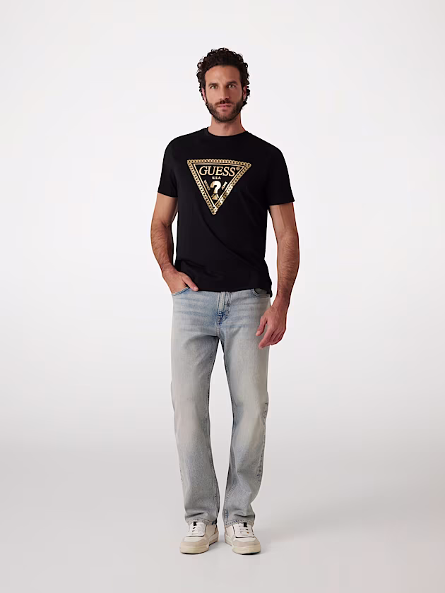Chain triangle logo t-shirt - GUESS
