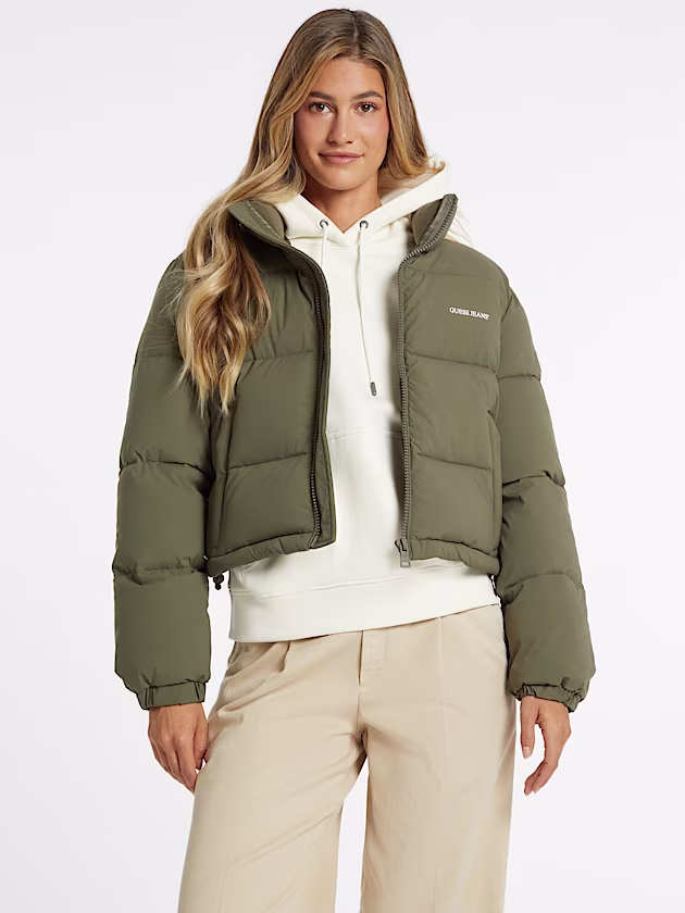 Crop Puffer Jacket - GUESS