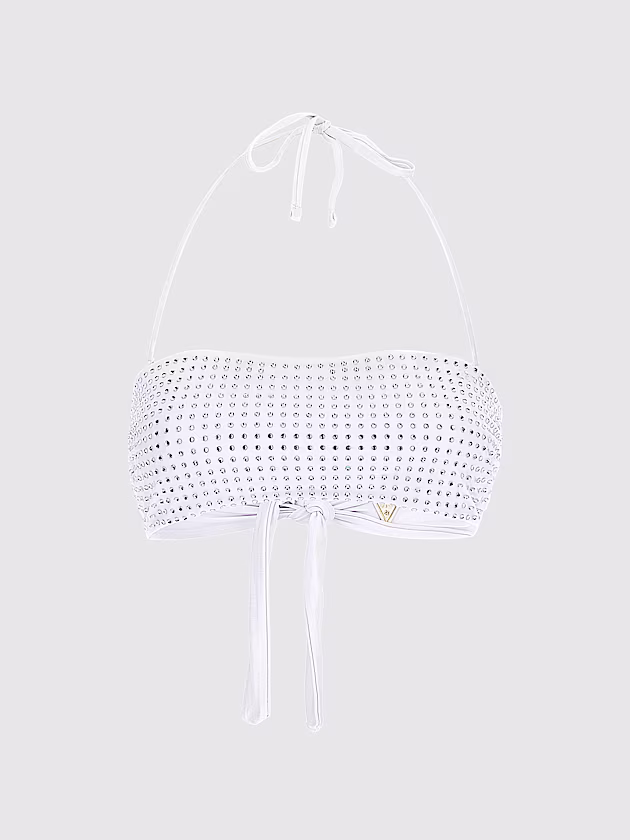 Rhinestones bandeau bikini bra - GUESS