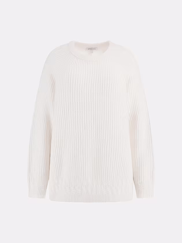 Crew neck wool blend sweater - GUESS