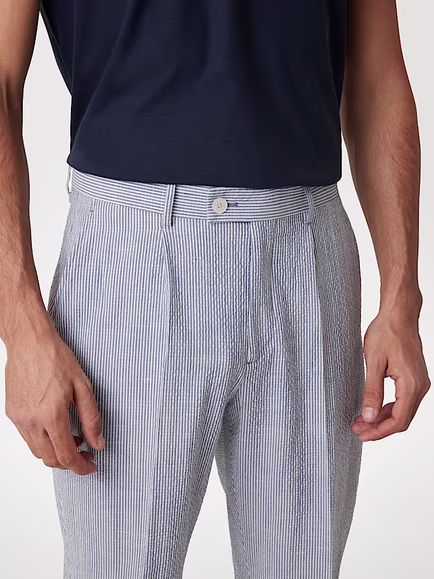Marciano linen blend pinstriped pants - GUESS