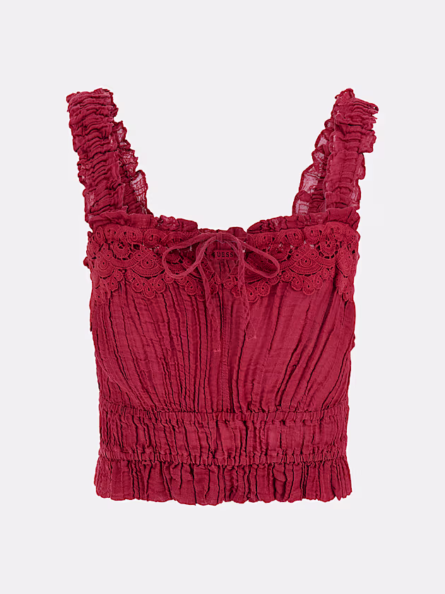 Lacy gauze top - GUESS