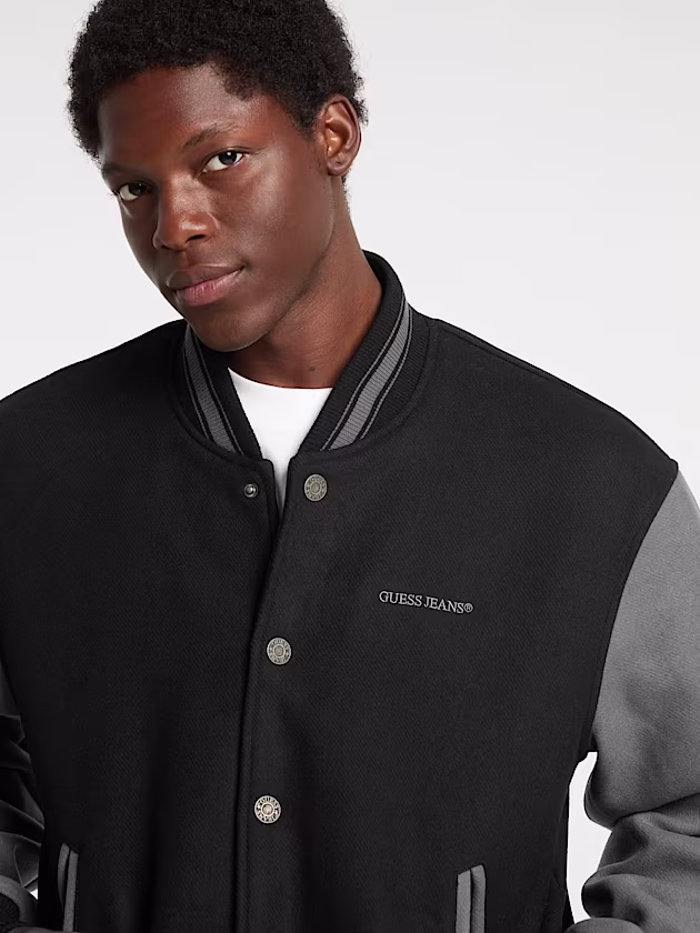 Embroidered Varsity Jacket - GUESS