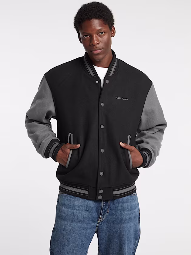 Embroidered Varsity Jacket - GUESS