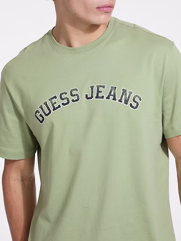 Crewneck Collegiate Tee - GUESS