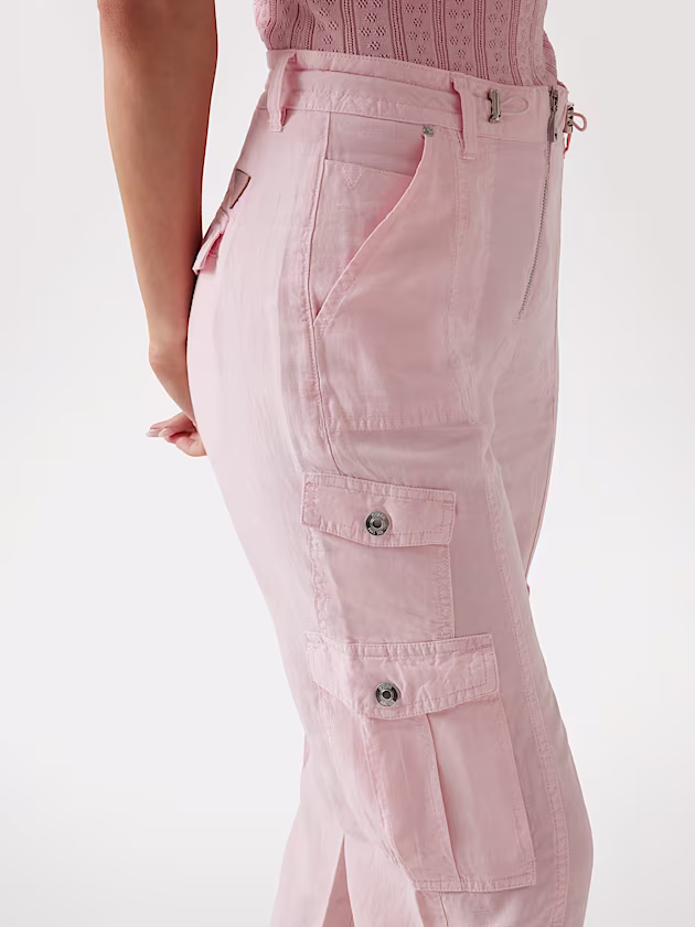 Linen blend capri pants - GUESS