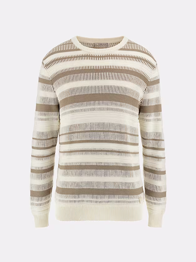 Regular-fit striped sweater - GUESS