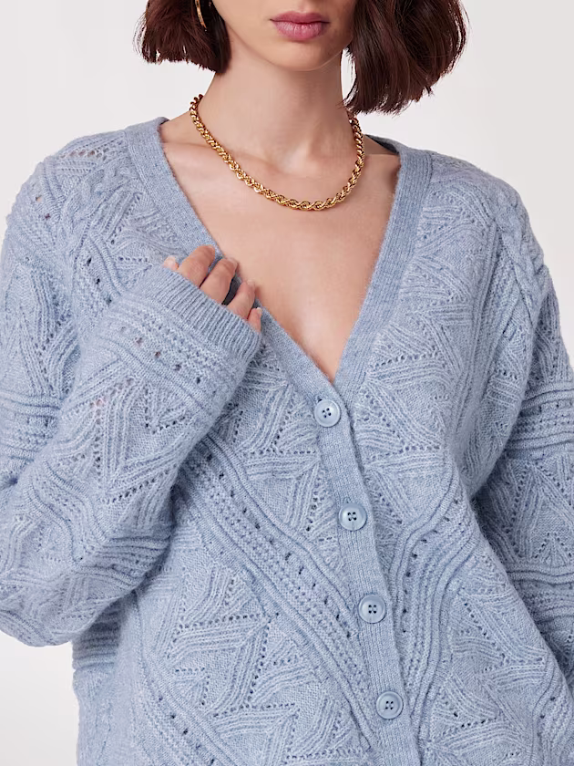 Alpaca wool-blend cardigan - GUESS