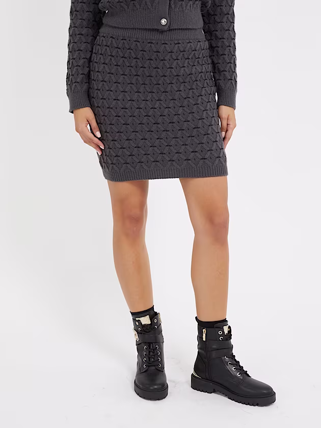 Cross stitch sweater mini skirt - GUESS