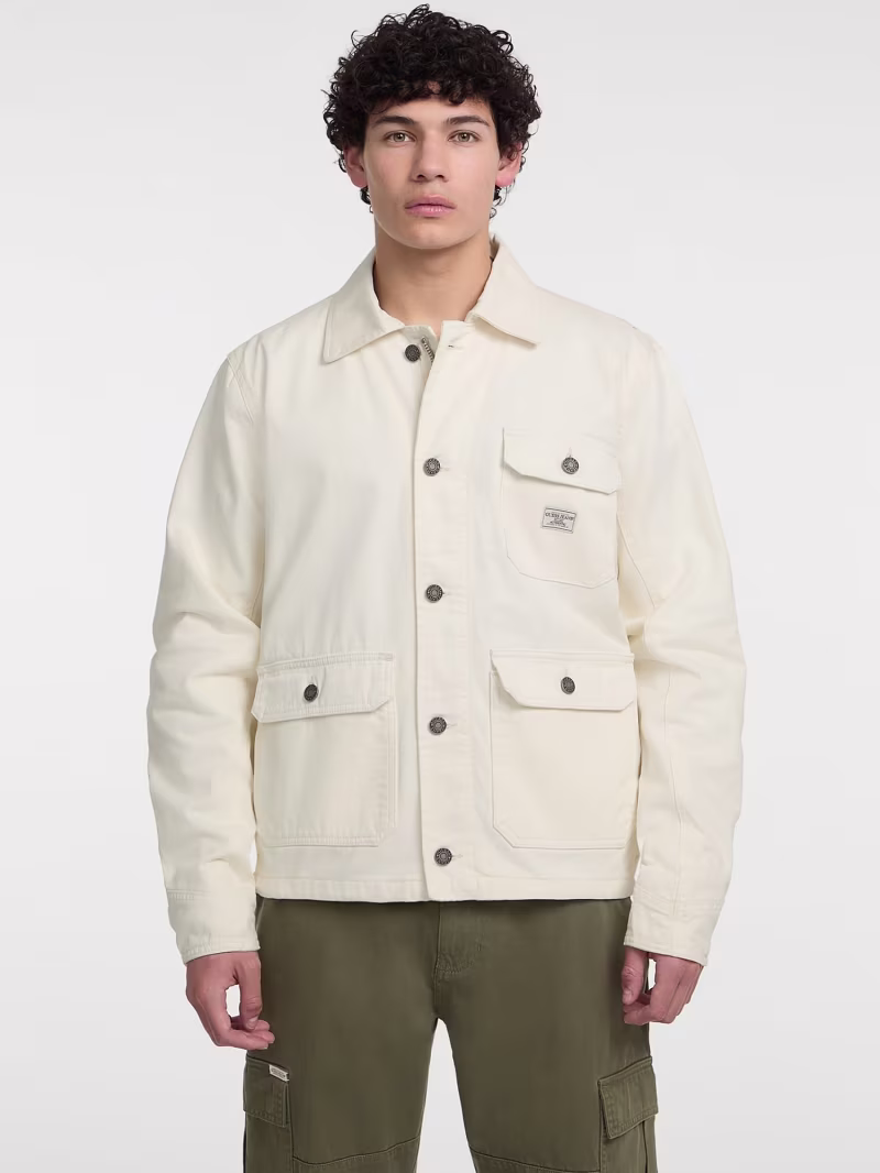Pockets twill jacket - GUESS