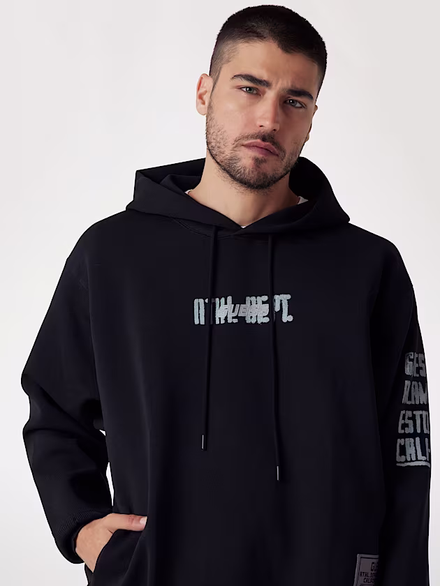 Logo hoodie sweatshirt - GUESS