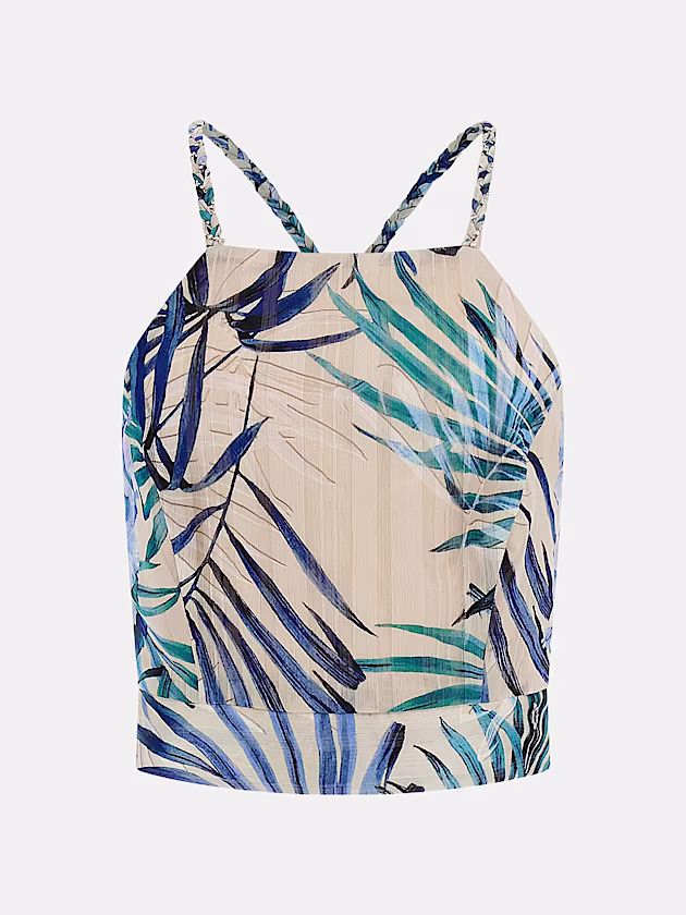 Floral-print crop top - GUESS