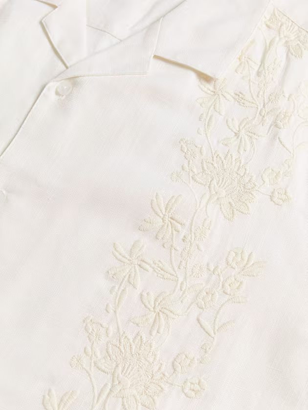 Linen-blend shirt - GUESS