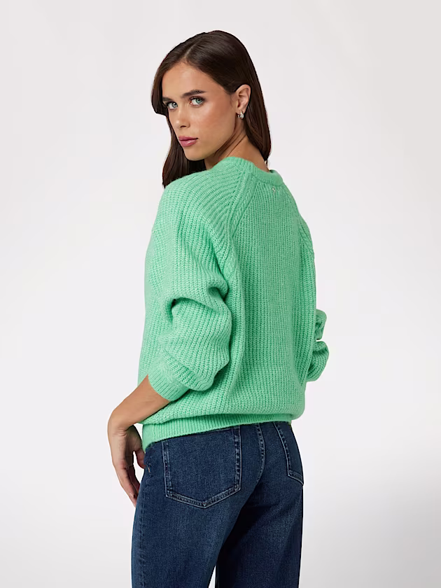 Crew neck wool blend sweater - GUESS