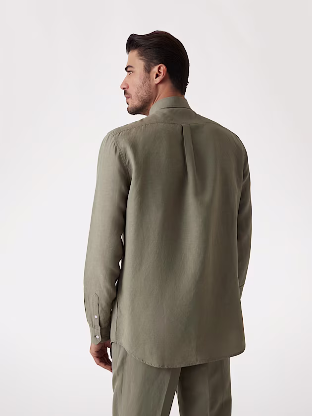 Marciano linen-blend shirt - GUESS