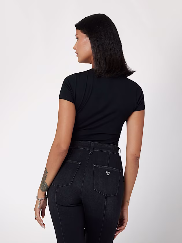 Rhinestones G logo t-shirt - GUESS