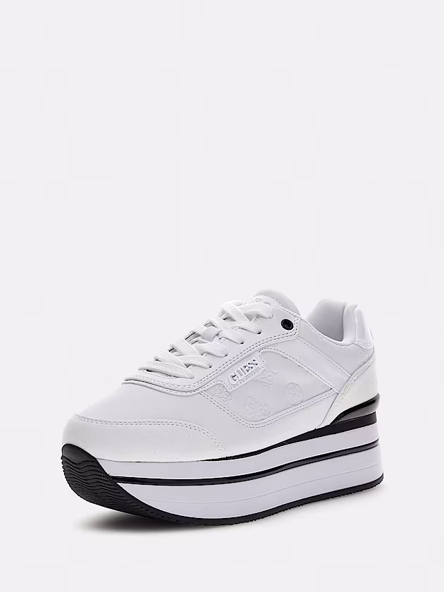 Hansini embossed logo running shoe - GUESS