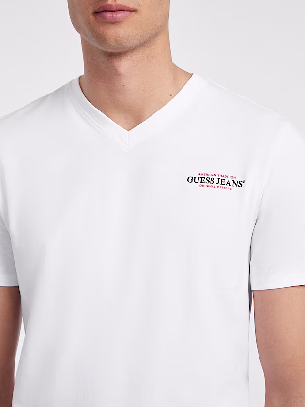 Slim American Tradition V-Neck Tee - GUESS
